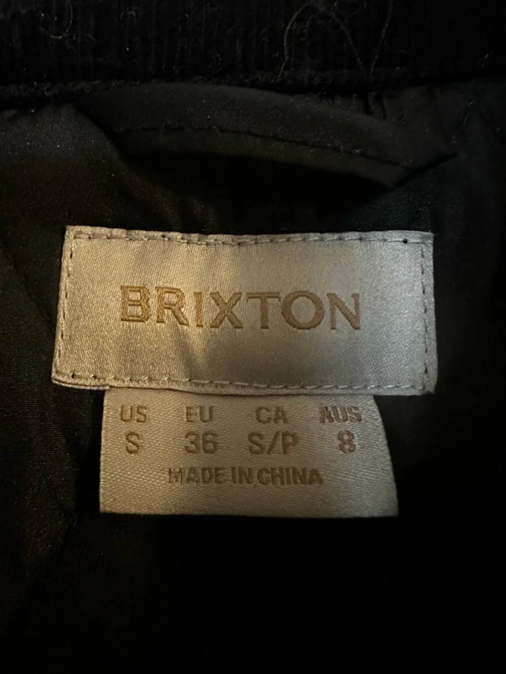 Brixton Women’s Cass Jacket Black Quilted Snap-Front Barn Style Size Small - Picture 6 of 9